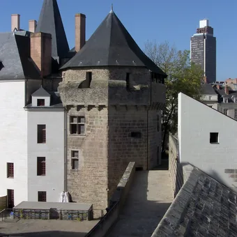 Tour du vieux donjon du château des ducs de Bretagne, à Nantes