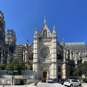Cathédrale Sainte-Croix d'Orléans dominant les toits de la ville