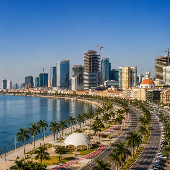 Baie et front de mer de Luanda