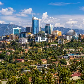 Immeubles de Kigali sur les collines